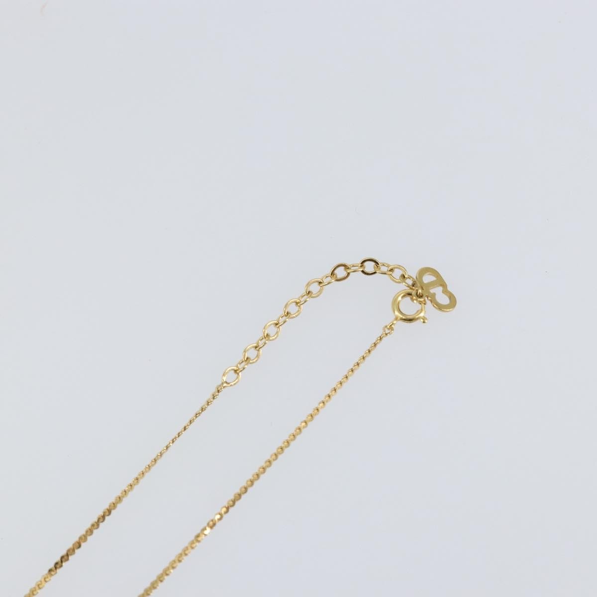 Christian Dior CD Pendant Necklace Metal, GOLD, METAL, Necklace