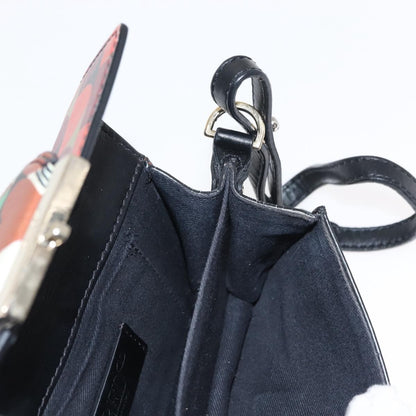 Valentino Garavani Glam Lock Shoulder Bag Printed Leather, MULTICOLOUR, LEATHER, Shoulder bag