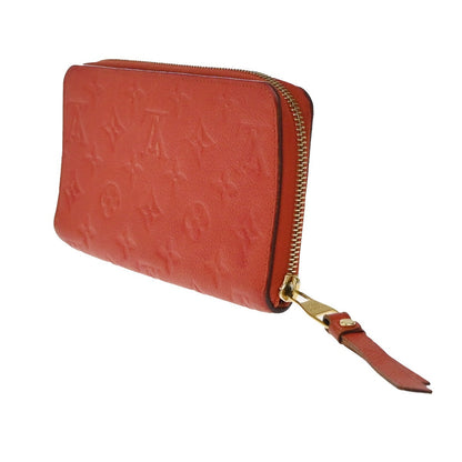 Louis Vuitton Secret Wallet Monogram Empreinte Leather, ORANGE, LEATHER, Wallets