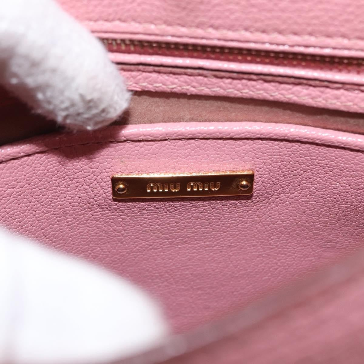 Miu Miu Click Convertible Satchel Leather, PINK, LEATHER, Handbag