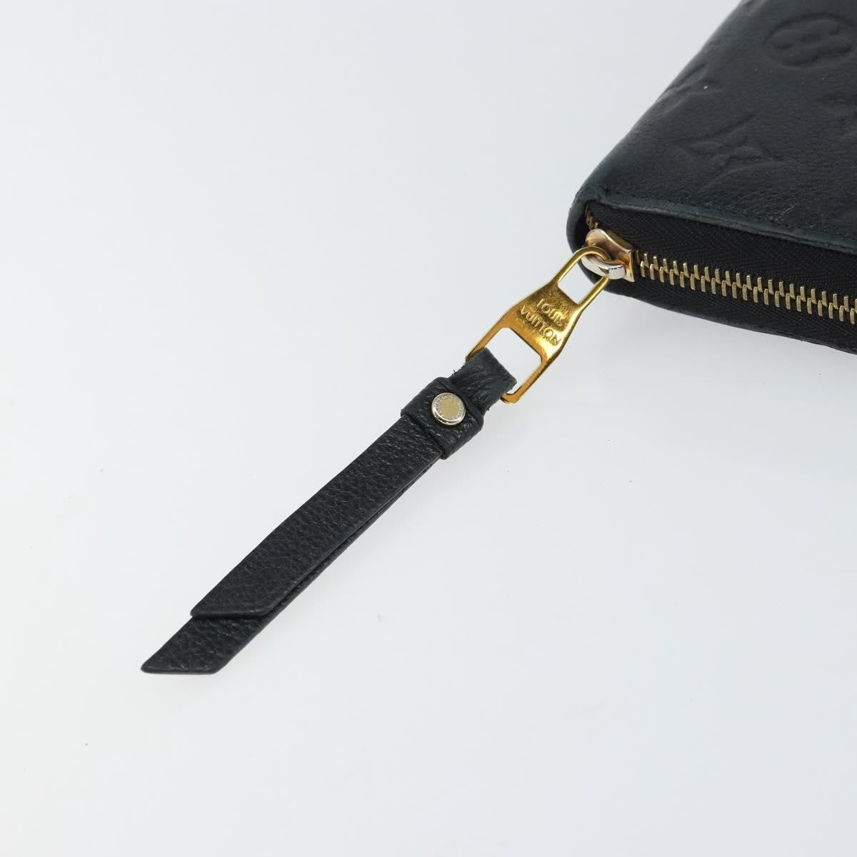 Louis Vuitton Zippy Wallet NM Leather Empreinte, BLACK, LEATHER, Wallets