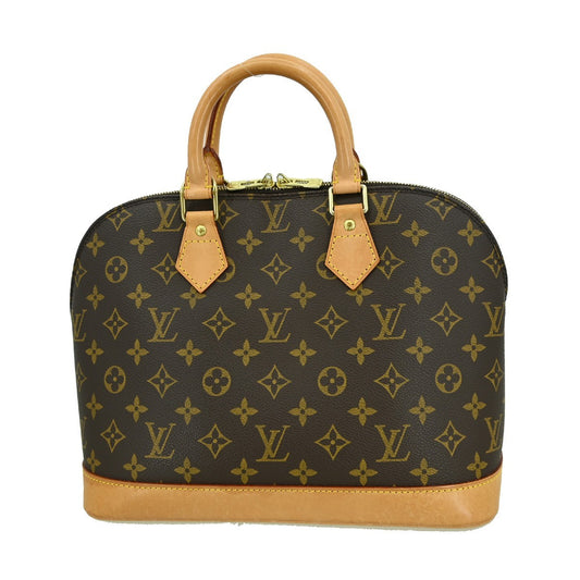 Louis Vuitton Alma Handbag Monogram Canvas, BROWN, CANVAS, Handbag