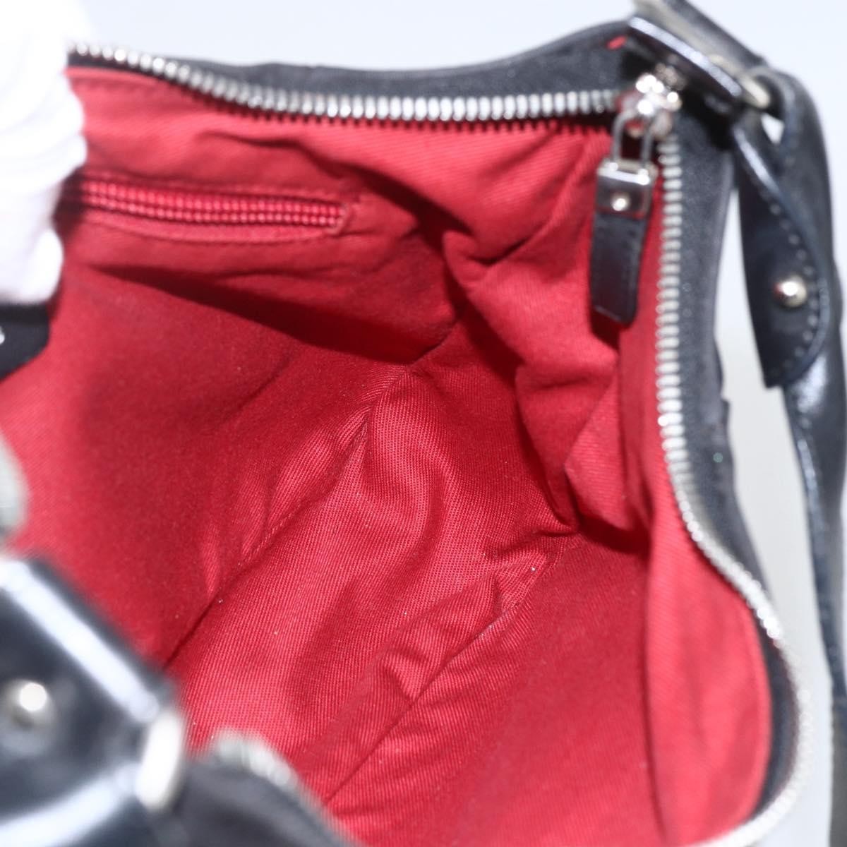 Salvatore Ferragamo Gancini Shoulder Bag Canvas, BLACK, CANVAS, Shoulder bag