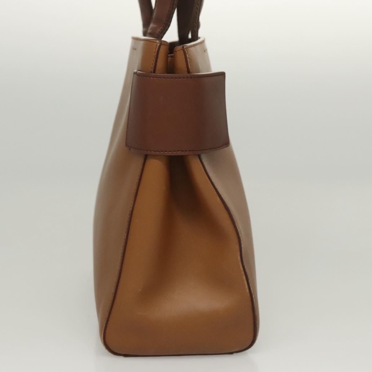 Prada Vintage Handbag Leather, BROWN, LEATHER, Handbag