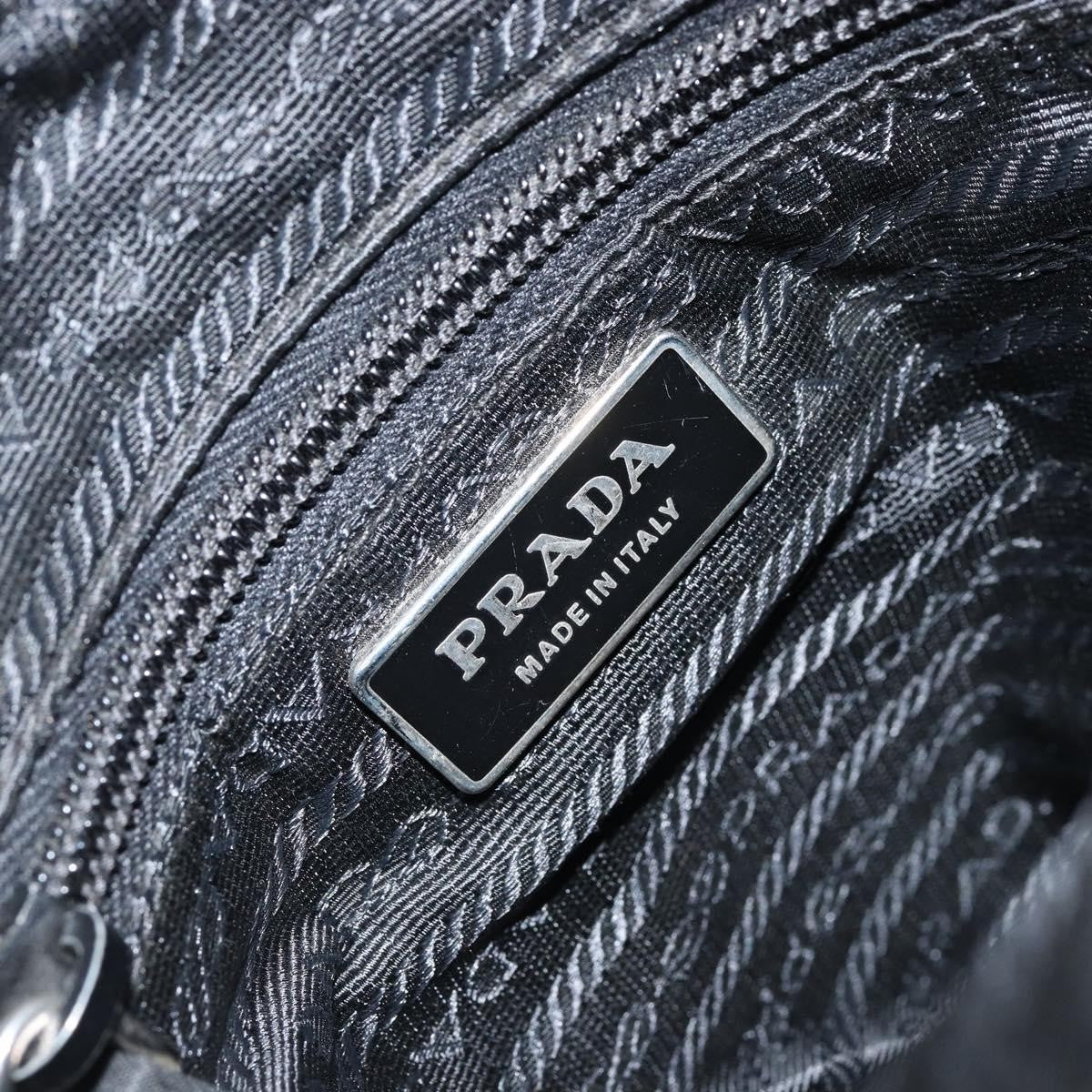 Prada Front Pocket Messenger Bag Tessuto, BLACK, NYLON, Shoulder bag