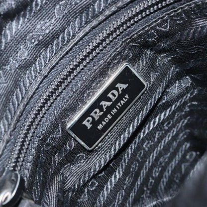 Prada Front Pocket Messenger Bag Tessuto, BLACK, NYLON, Shoulder bag