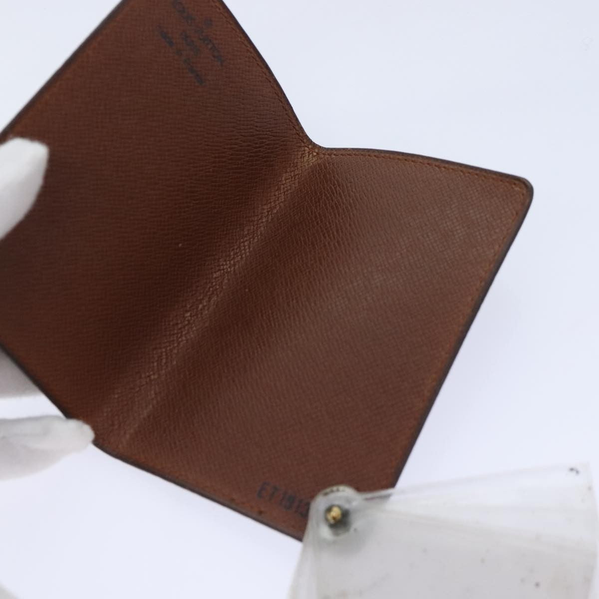 Louis Vuitton Porte Cartes Pression Card Case Monogram Canvas, BROWN, CANVAS, Card Holders