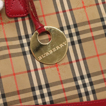 Burberry Nova Check Tote canvas check pattern, BEIGE, CANVAS, Tote bag