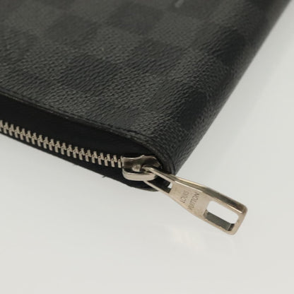 Louis Vuitton Zippy Organizer Limited Edition Damier Graphite, BLACK, CANVAS, Wallets