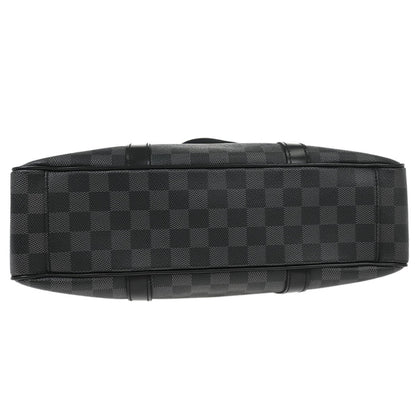 Louis Vuitton Tadao Handbag Damier Graphite, GRAY, CANVAS, Tote bag