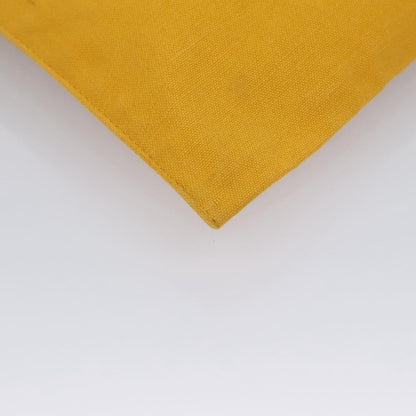 Hermes Vintage Clutch Canvas, YELLOW, CANVAS, Clutche & pouche