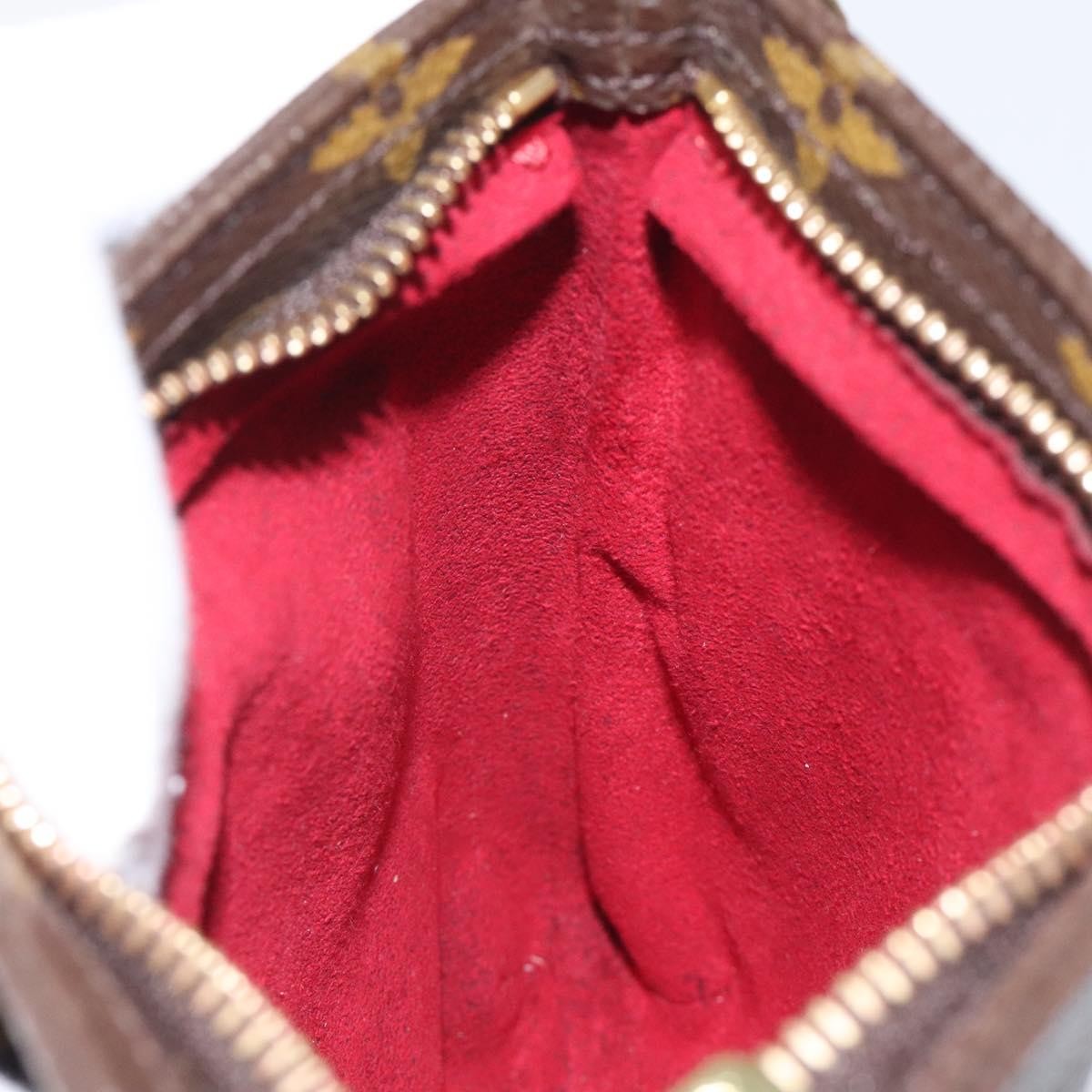 Louis Vuitton Partition Wristlet Clutch Monogram Canvas, BROWN, CANVAS, Clutche & pouche