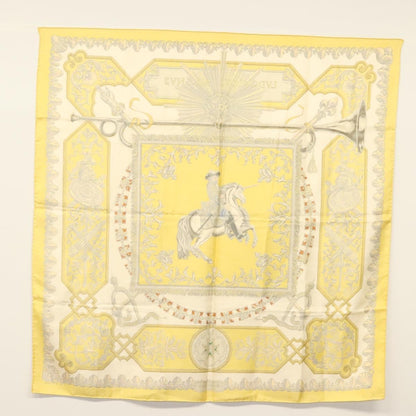 Hermes Carré 90 Silk multicolor, YELLOW, SILK, Scarve & shawl
