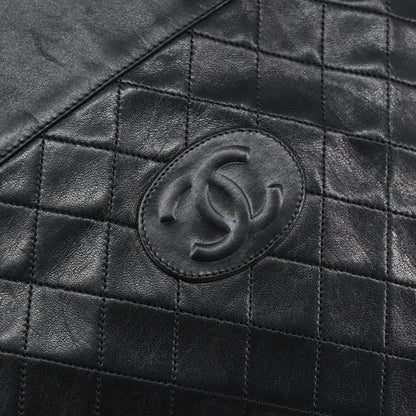 Chanel Vintage Tote Leather, BLACK, LEATHER, Tote bag