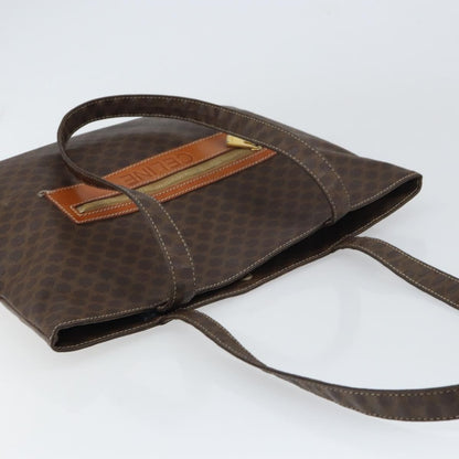 Celine Vintage Macadam Tote bag Canvas, BROWN, CANVAS, Tote bag
