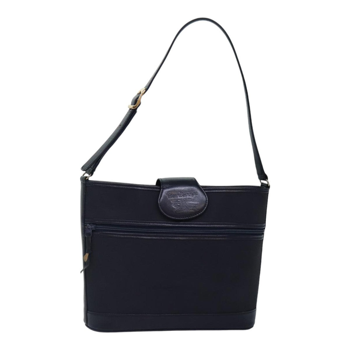 Burberry Vintage Shoulder Bag Nylon, NAVY, NYLON, Shoulder bag
