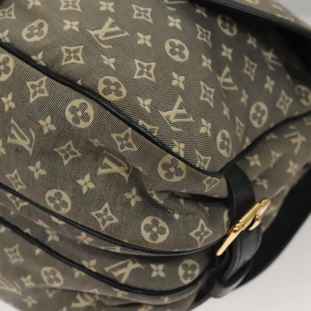 Louis Vuitton Saumur Handbag Monogram Idylle, GRAY, CANVAS, Handbag