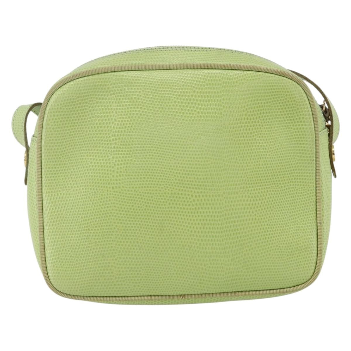 Salvatore Ferragamo Vara Bow camera Shoulder Bag Leather, GREEN, LEATHER, Shoulder bag