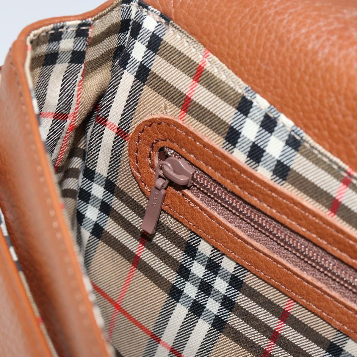 Burberry Vintage Shoulder Bag Leather, BROWN, LEATHER, Shoulder bag