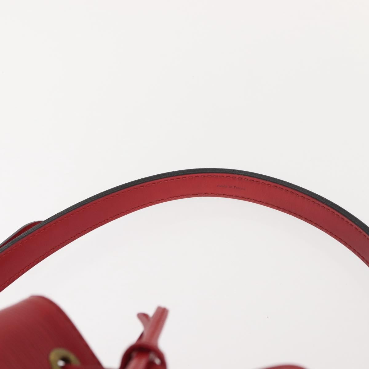 Louis Vuitton Noe Handbag Epi Leather, RED, LEATHER, Shoulder bag