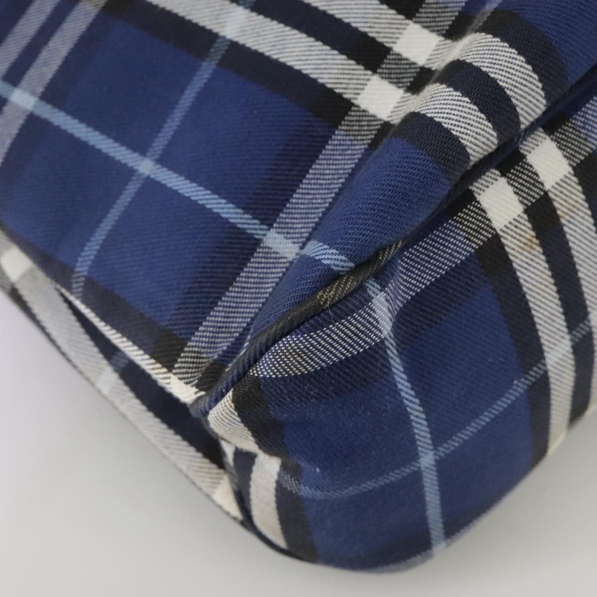 Burberry Nova Check Tote canvas check pattern, BLUE, CANVAS, Tote bag