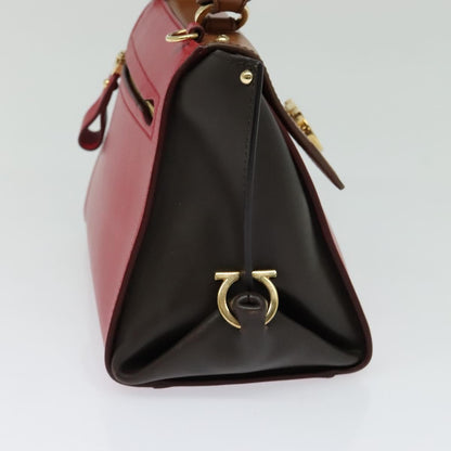 Salvatore Ferragamo Sofia Satchel Leather, RED, LEATHER, Handbag