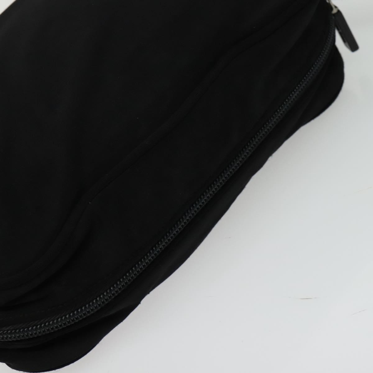 Miu Miu Zip Shoulder Bag Nylon, BLACK, NYLON, Shoulder bag