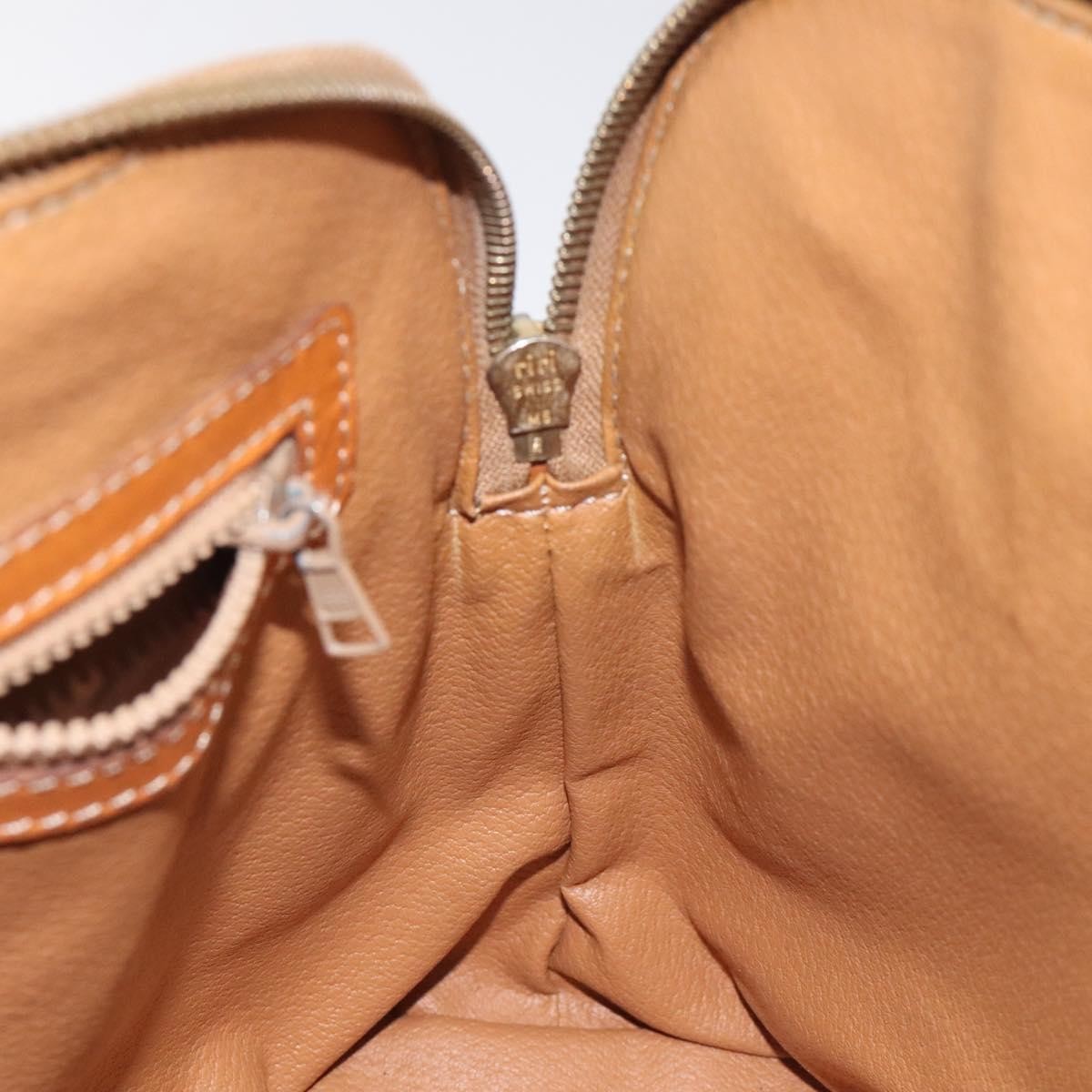 Celine Vintage Macadam Handbag Canvas, BROWN, CANVAS, Handbag