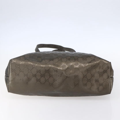 Gucci Plus Tote GG Imprime, SILVER, PVC, Tote bag