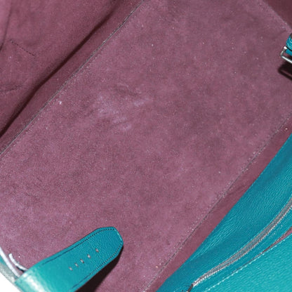 Bally Vintage Handbag Leather, GREEN, LEATHER, Handbag