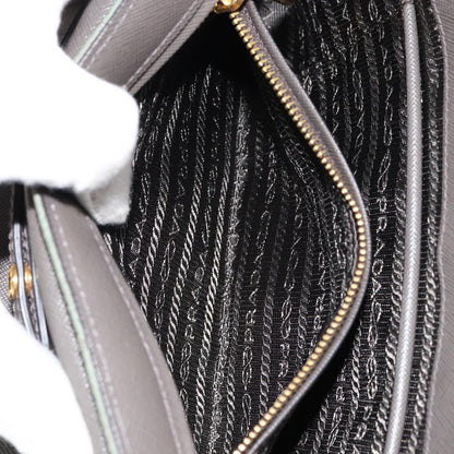 Prada Pushlock Chain Flap Bag Quilted Tessuto, KHAKI, NYLON, Shoulder bag