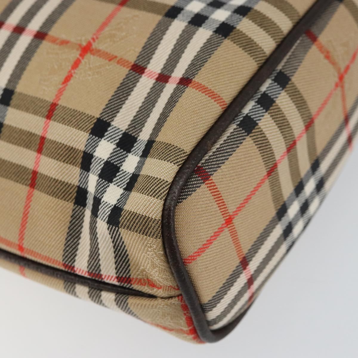 Burberry Nova check Pochette Canvas, BEIGE, CANVAS, Clutche & pouche