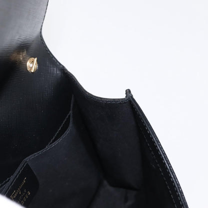 Salvatore Ferragamo Vala Chain Shoulder bag Leather, BLACK, LEATHER, Shoulder bag