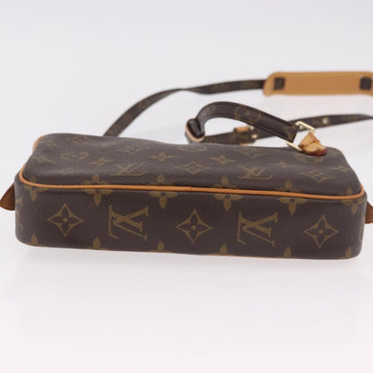 Louis Vuitton Pochette Marly Bandouliere Bag Monogram Canvas, Brown, Canvas, Clutch