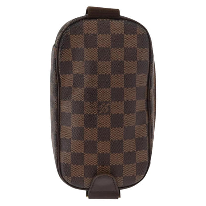 Louis Vuitton Pochette Gange Damier, BROWN, CANVAS, Clutche & pouche