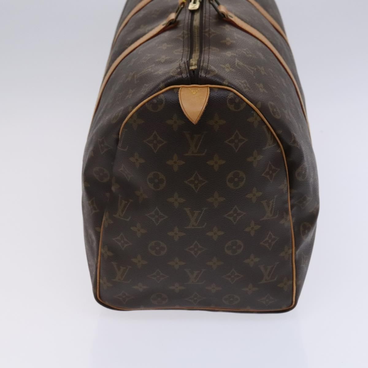 Louis Vuitton Keepall Bag Monogram Canvas, BROWN, CANVAS, Travel bag