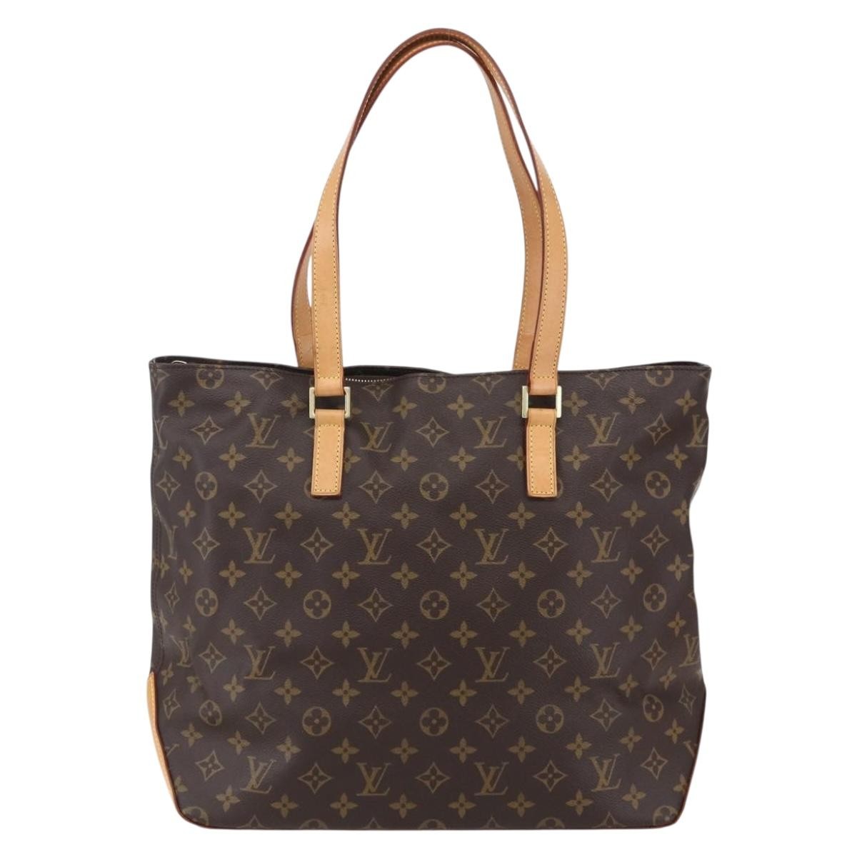 Louis Vuitton Cabas Mezzo Monogram Canvas, BROWN, CANVAS, Tote bag