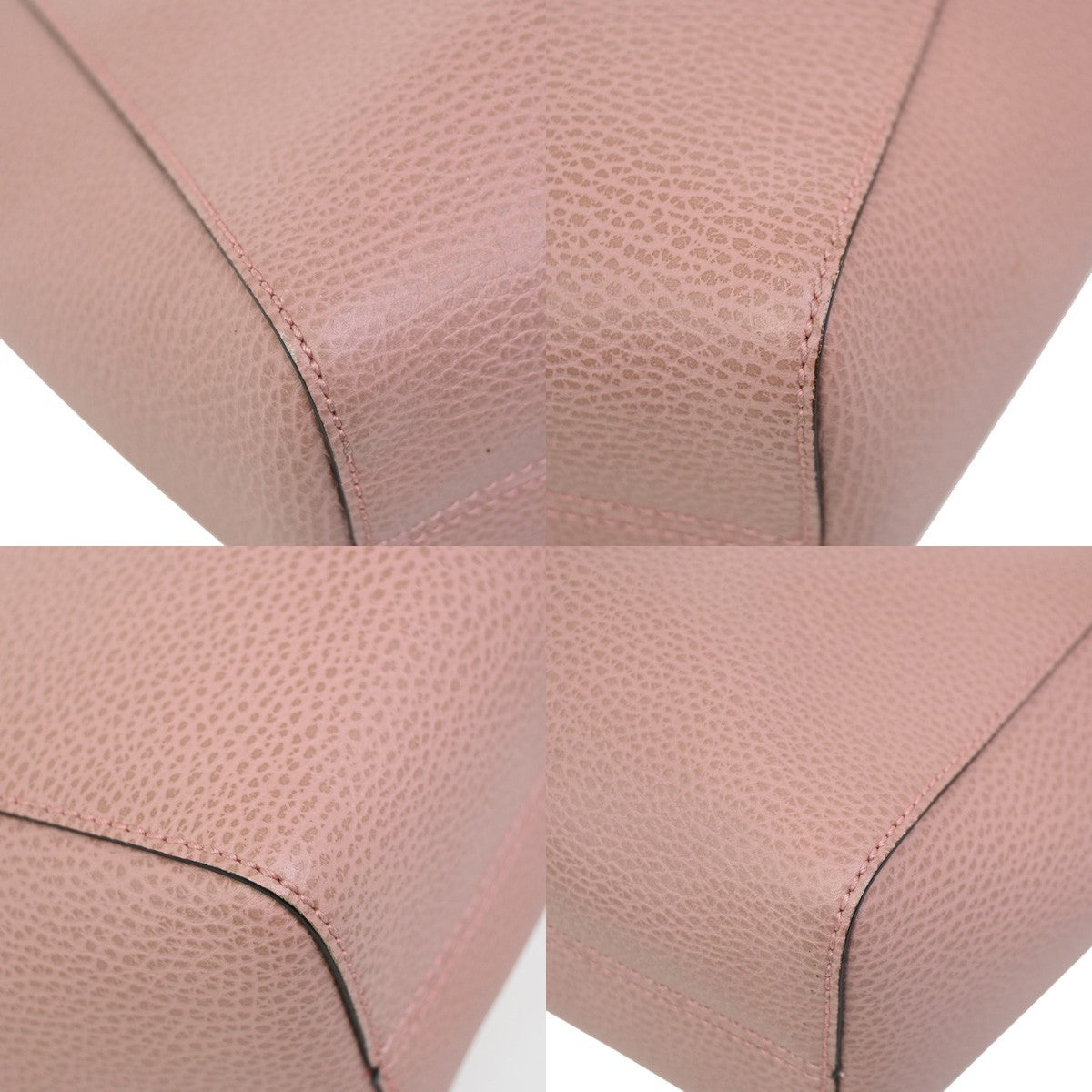 Gucci Swing Crossbody Bag Pebbled Leather, PINK, LEATHER, Crossbody bag