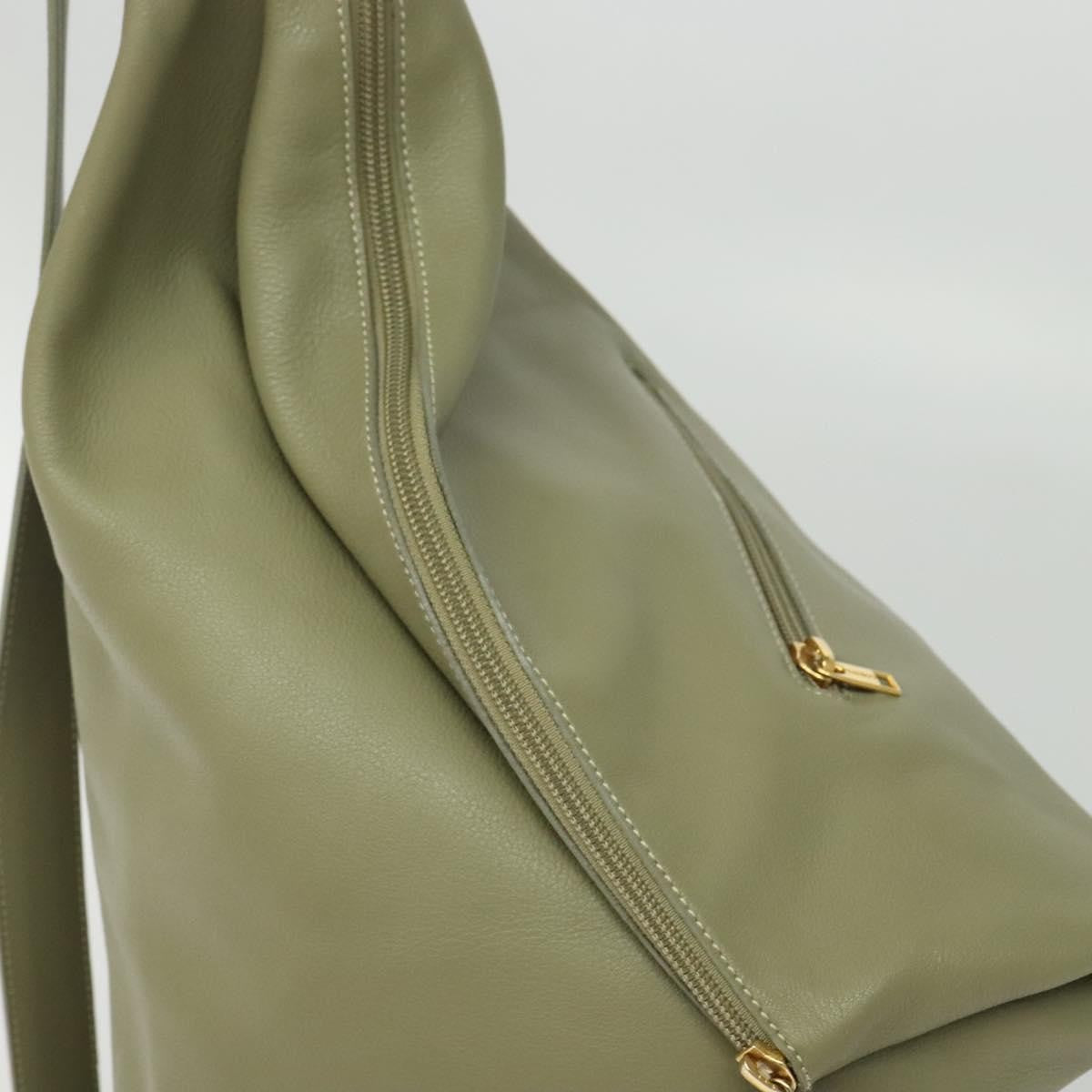 Loewe Anton Sling Bag Leather, GREEN, LEATHER, Shoulder bag