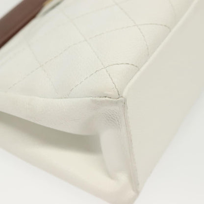 Chanel Vintage Wood Chain CC Tote Leather, RED, LEATHER, Shoulder bag