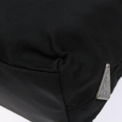 Prada Resin Handle Tote Tessuto, BLACK, NYLON, Tote bag