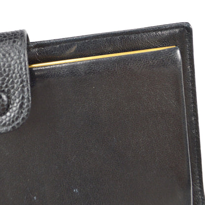 Chanel Timeless CC French Wallet Caviar, BLACK, LEATHER, Wallets