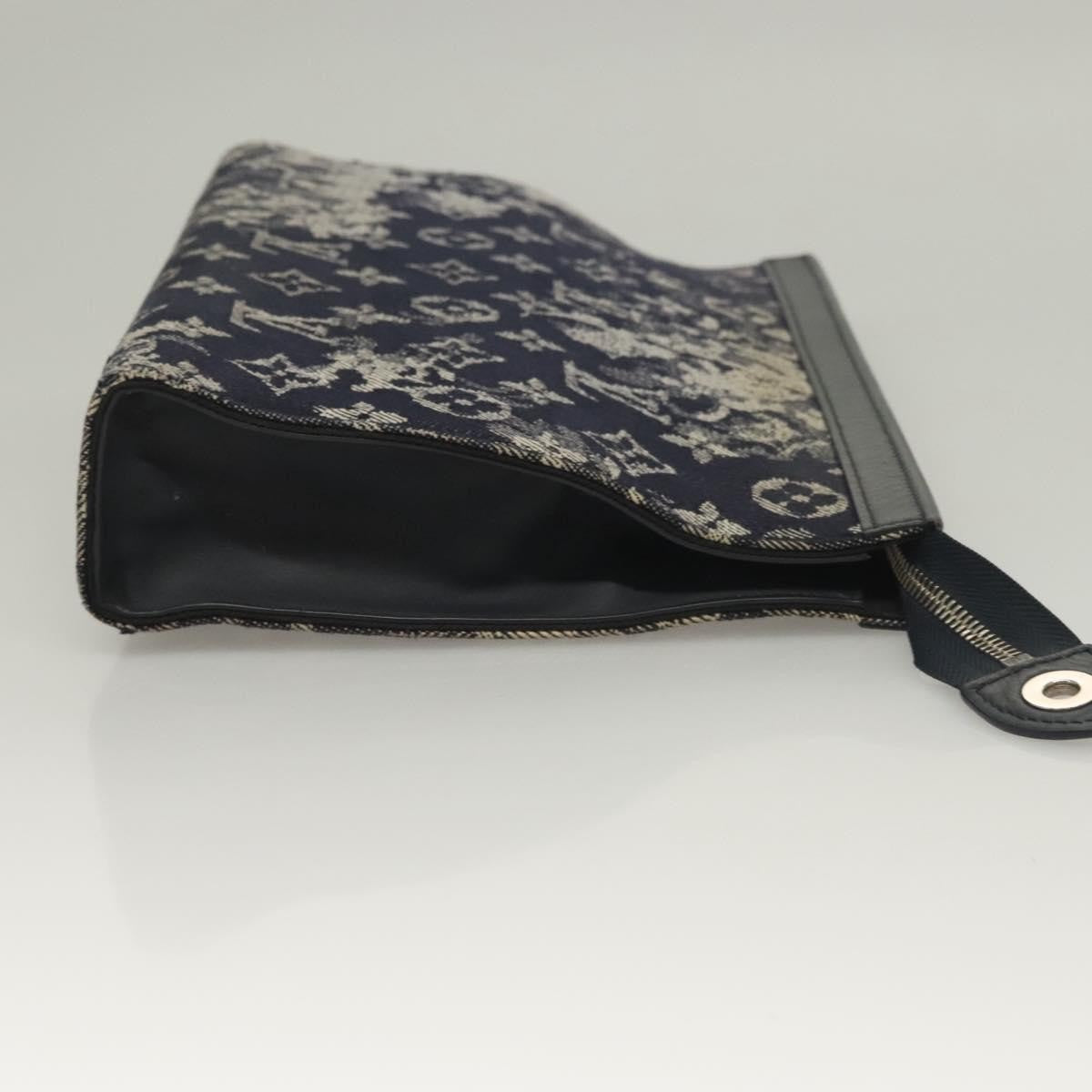 Louis Vuitton Pochette Voyage Monogram Tapestry Canvas, NAVY, CANVAS, Clutche & pouche