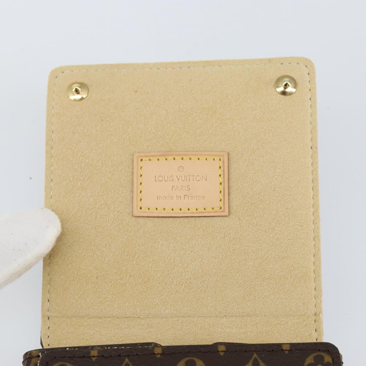 Louis Vuitton CASE JEWELRY BOX Canvas, BROWN, CANVAS, Wallets