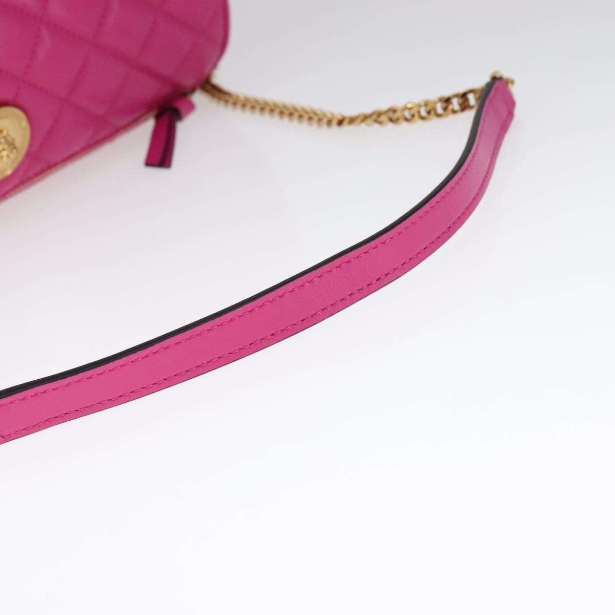 Versace Medusa Shoulder Bag Leather, PINK, LEATHER, Shoulder bag