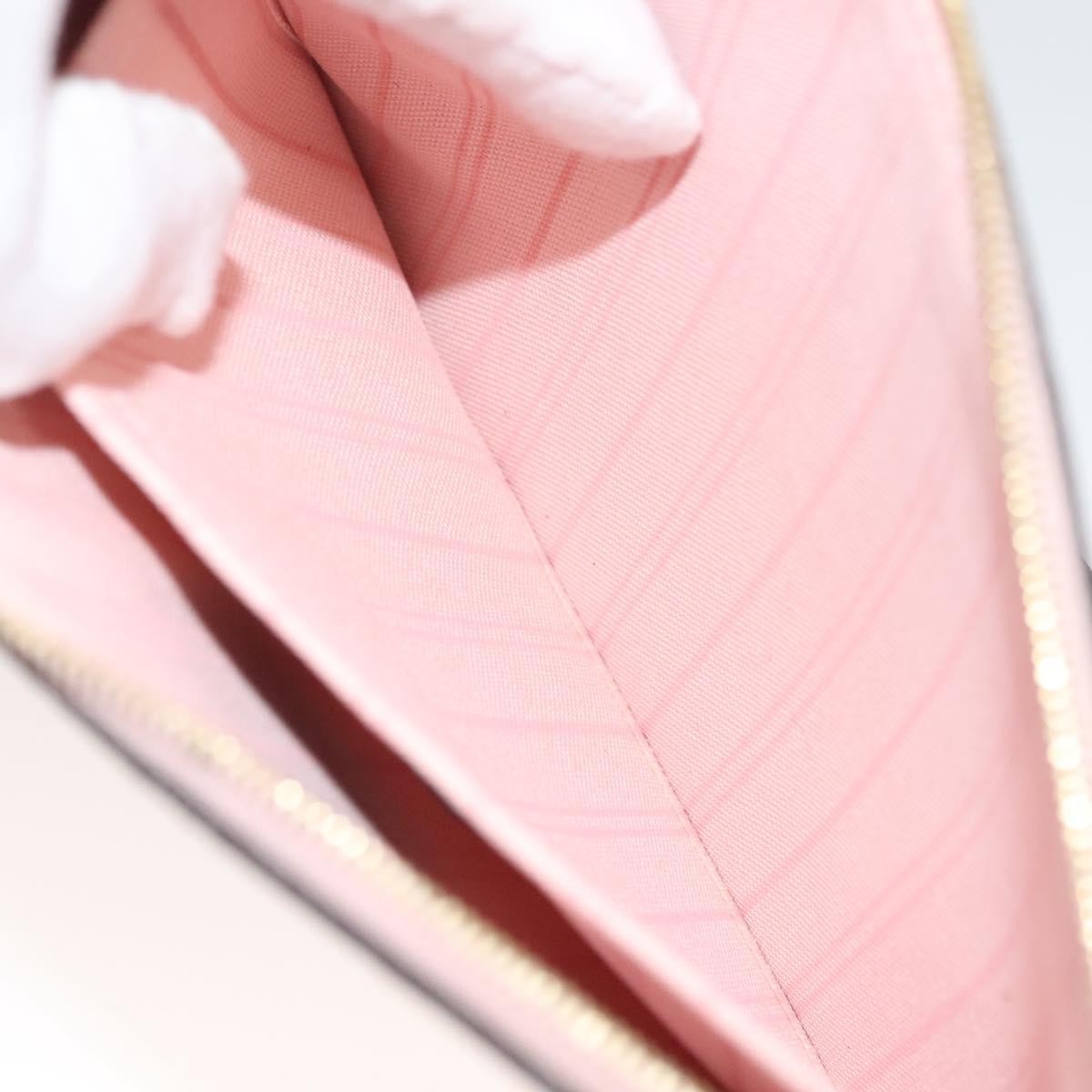 Louis Vuitton Neverfull Pochette Damier, BROWN, CANVAS, Tote bag