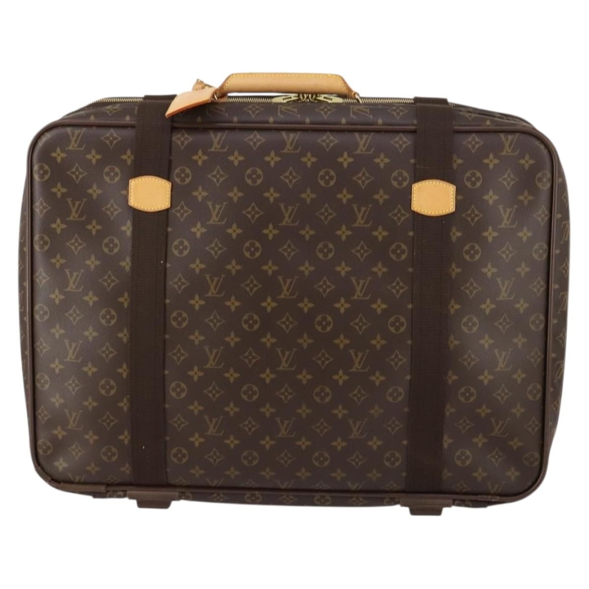 Louis Vuitton Satellite Travel Bag Monogram Canvas, BROWN, CANVAS, Travel bag