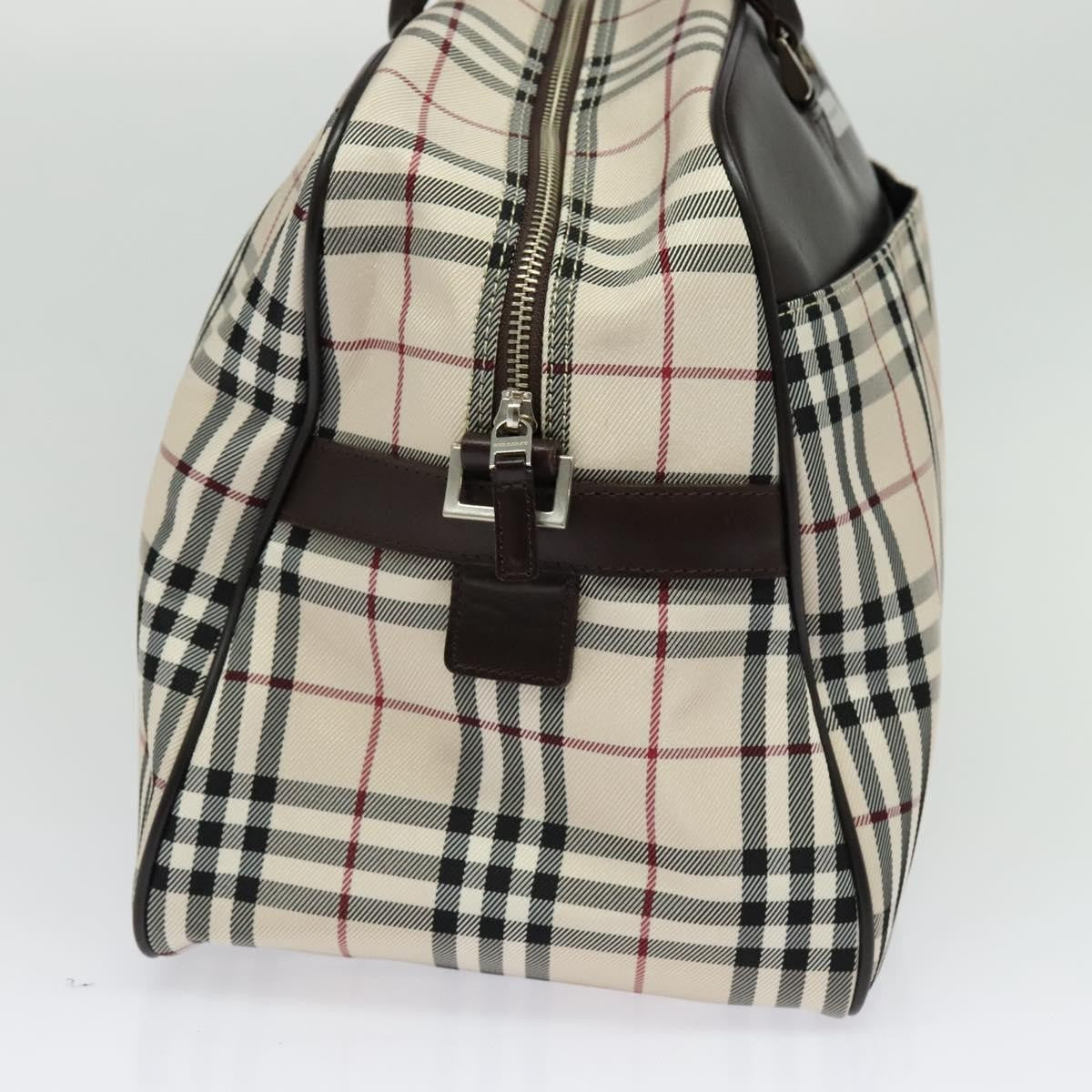 Burberry Nova Check Bowling Bag Canvas, BEIGE, NYLON, Travel bag