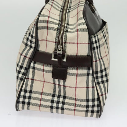 Burberry Nova Check Bowling Bag Canvas, BEIGE, NYLON, Travel bag