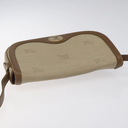 Burberry Vintage Shoulder Bag Canvas, BEIGE, CANVAS, Shoulder bag